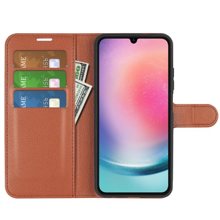 For Samsung Galaxy A16 5G Litchi Texture Horizontal Flip Leather Phone Case with Holder