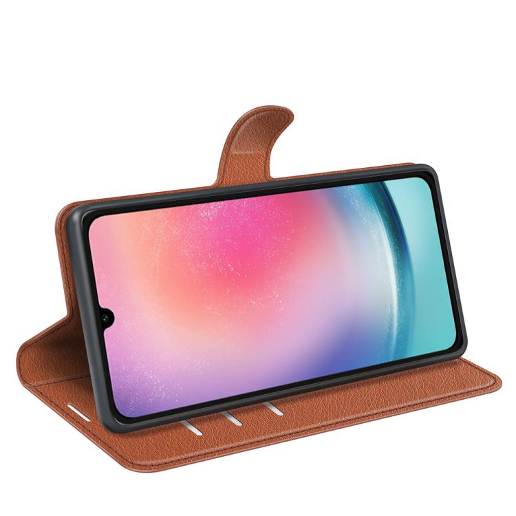For Samsung Galaxy A16 5G Litchi Texture Horizontal Flip Leather Phone Case with Holder