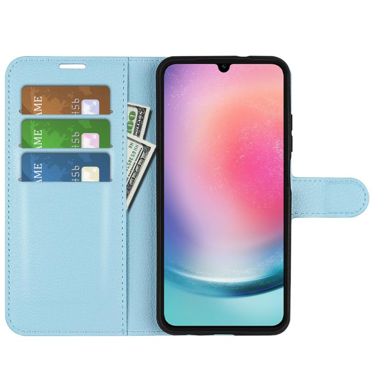 For Samsung Galaxy A16 5G Litchi Texture Horizontal Flip Leather Phone Case with Holder