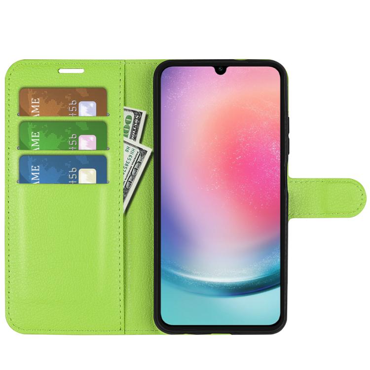 For Samsung Galaxy A16 5G Litchi Texture Horizontal Flip Leather Phone Case with Holder