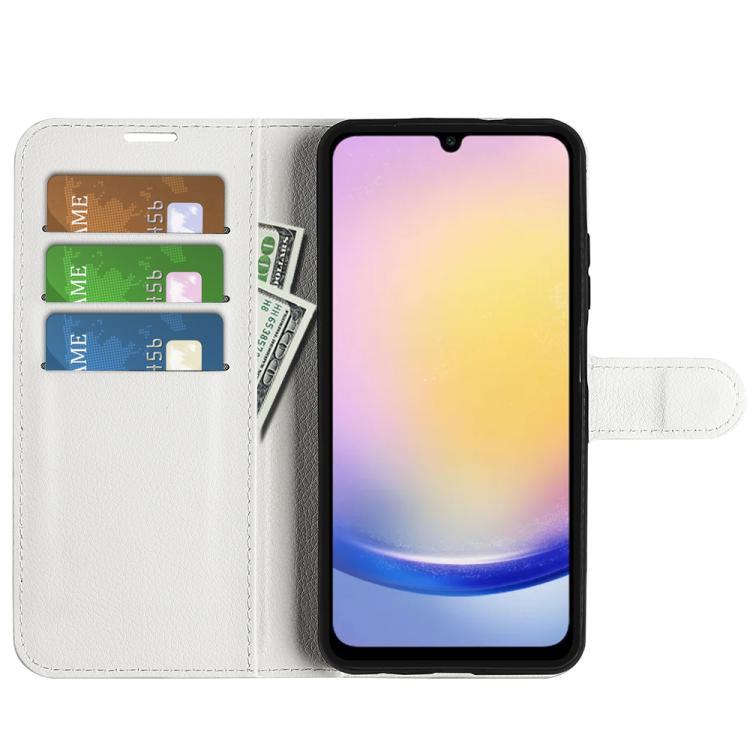 For Samsung Galaxy A26 5G Litchi Texture Horizontal Flip Leather Phone Case with Holder