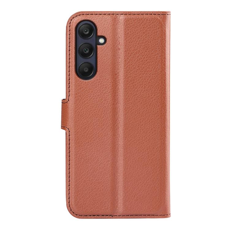 For Samsung Galaxy A26 5G Litchi Texture Horizontal Flip Leather Phone Case with Holder