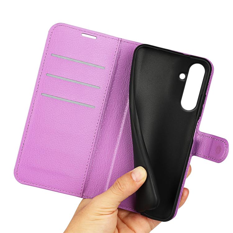 For Samsung Galaxy A26 5G Litchi Texture Horizontal Flip Leather Phone Case with Holder