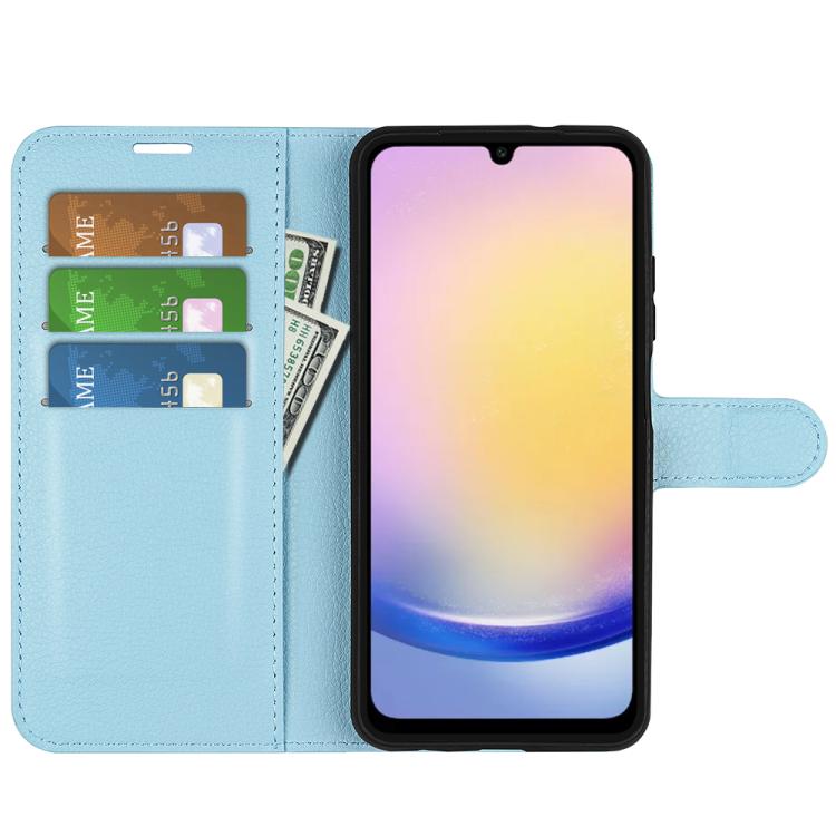For Samsung Galaxy A26 5G Litchi Texture Horizontal Flip Leather Phone Case with Holder