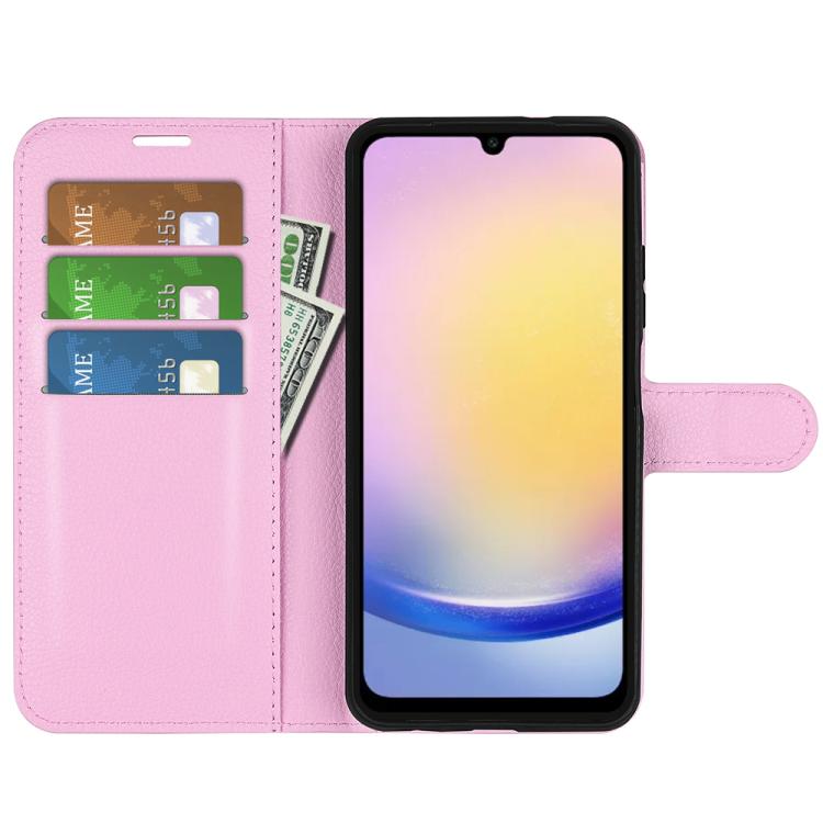 For Samsung Galaxy A26 5G Litchi Texture Horizontal Flip Leather Phone Case with Holder