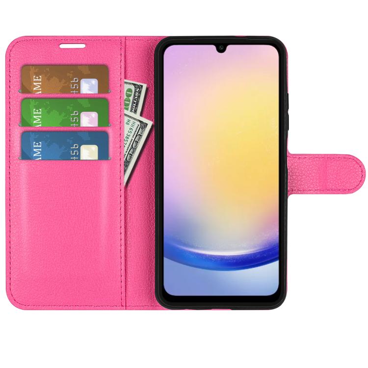 For Samsung Galaxy A26 5G Litchi Texture Horizontal Flip Leather Phone Case with Holder