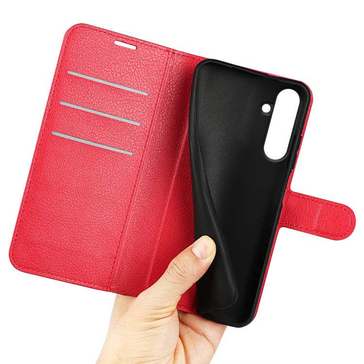 For Samsung Galaxy A26 5G Litchi Texture Horizontal Flip Leather Phone Case with Holder