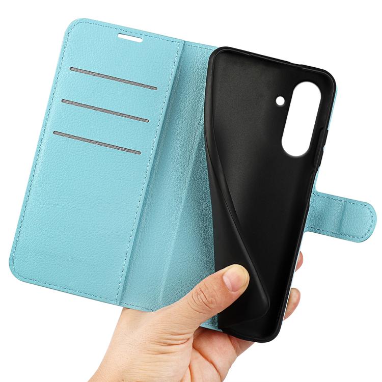 For Samsung Galaxy A36 Litchi Texture Horizontal Flip Leather Phone Case with Holder