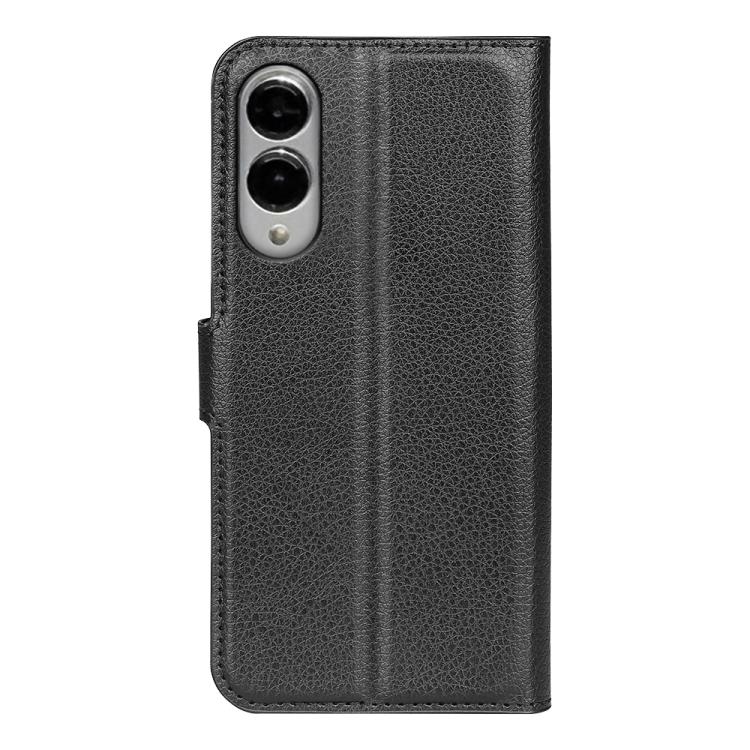 For Samsung Galaxy S25 Edge 5G Litchi Texture Horizontal Flip Leather Phone Case with Holder