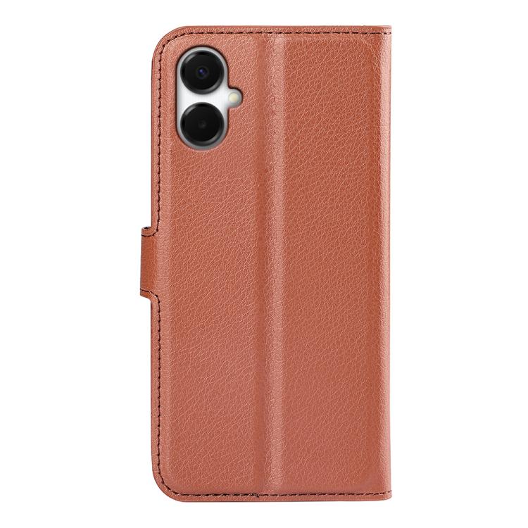 For Samsung Galaxy A06 5G Litchi Texture Horizontal Flip Leather Phone Case with Holder