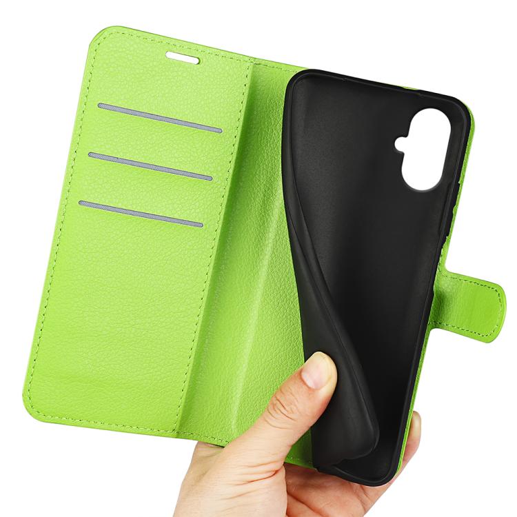 For Samsung Galaxy A06 5G Litchi Texture Horizontal Flip Leather Phone Case with Holder