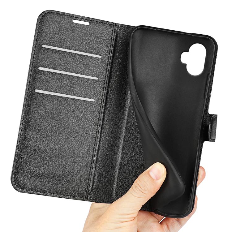 For Samsung Galaxy Xcover 7 Pro Litchi Texture Horizontal Flip Leather Phone Case with Holder