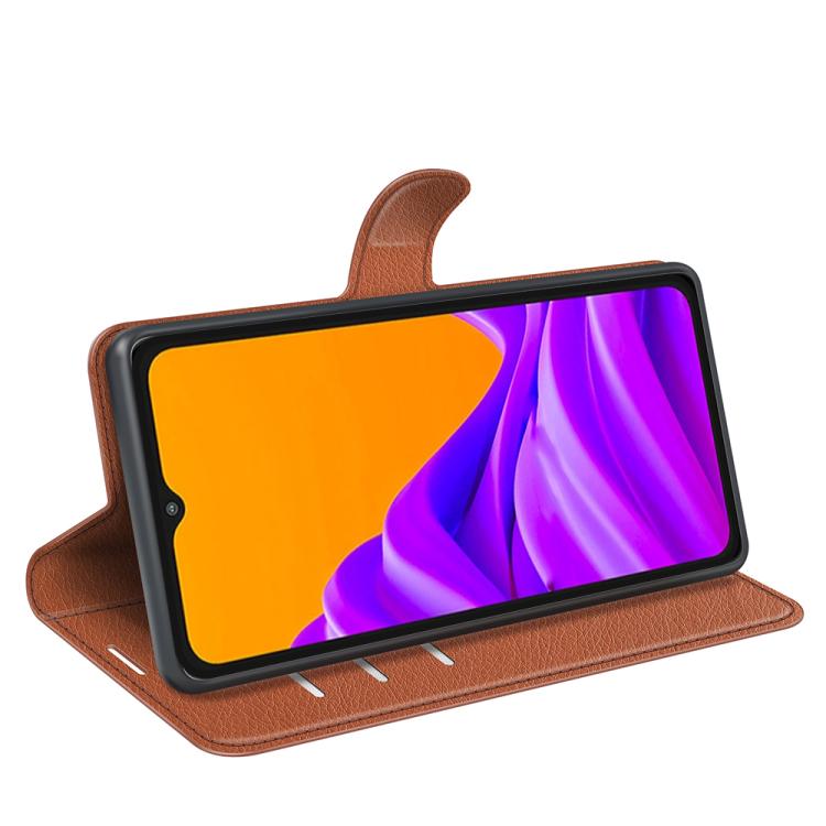 For Samsung Galaxy Xcover 7 Pro Litchi Texture Horizontal Flip Leather Phone Case with Holder