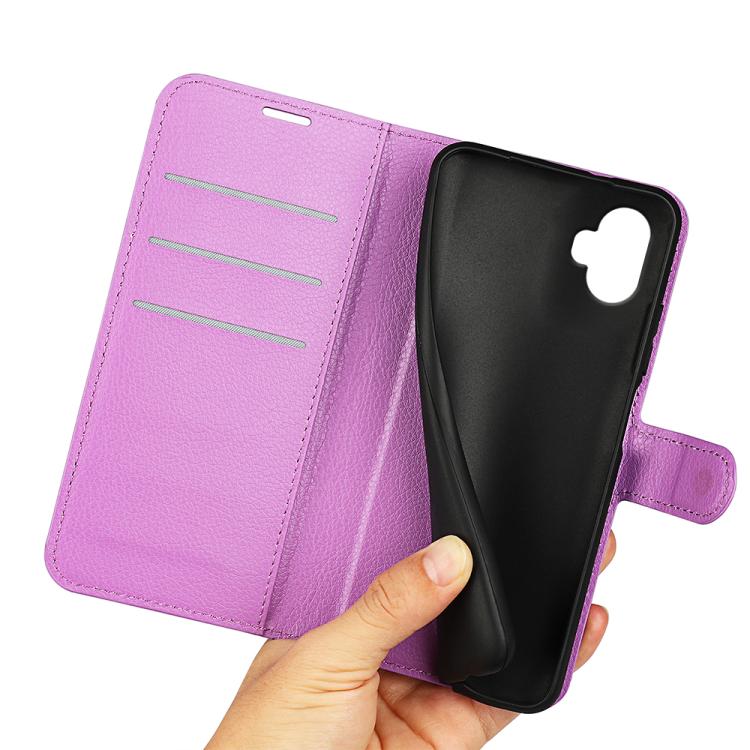 For Samsung Galaxy Xcover 7 Pro Litchi Texture Horizontal Flip Leather Phone Case with Holder