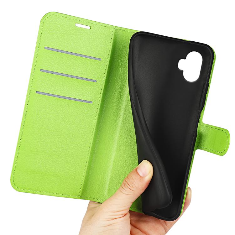 For Samsung Galaxy Xcover 7 Pro Litchi Texture Horizontal Flip Leather Phone Case with Holder