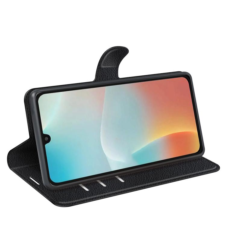 For Samsung Galaxy M16 / F16 Litchi Texture Horizontal Flip Leather Phone Case with Holder