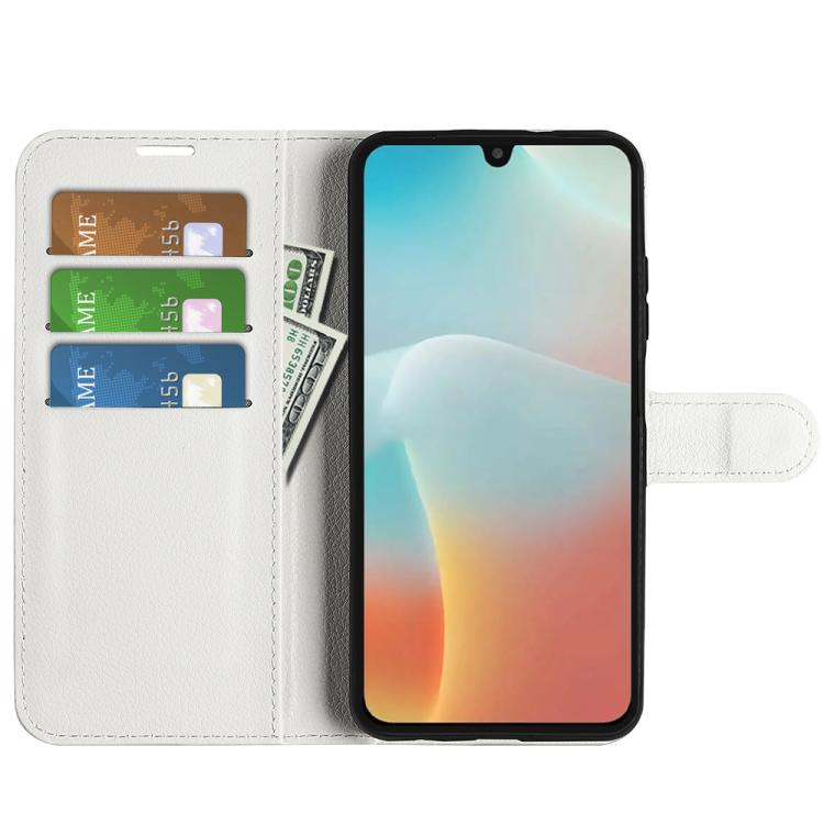 For Samsung Galaxy M16 / F16 Litchi Texture Horizontal Flip Leather Phone Case with Holder
