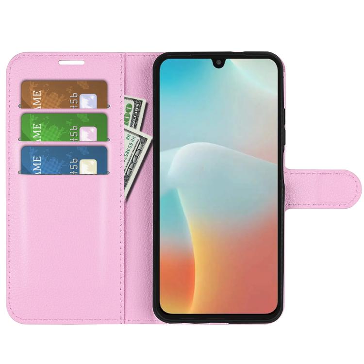 For Samsung Galaxy M16 / F16 Litchi Texture Horizontal Flip Leather Phone Case with Holder