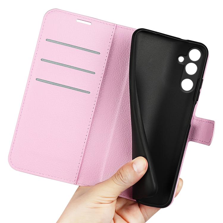 For Samsung Galaxy M16 / F16 Litchi Texture Horizontal Flip Leather Phone Case with Holder