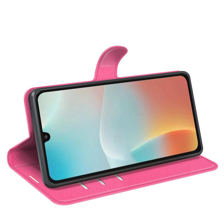For Samsung Galaxy M16 / F16 Litchi Texture Horizontal Flip Leather Phone Case with Holder