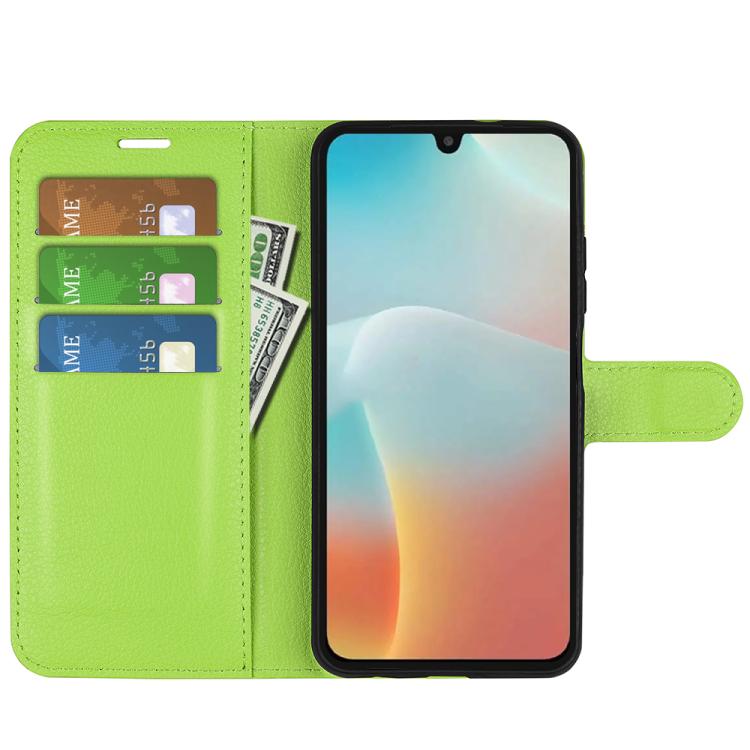 For Samsung Galaxy M16 / F16 Litchi Texture Horizontal Flip Leather Phone Case with Holder