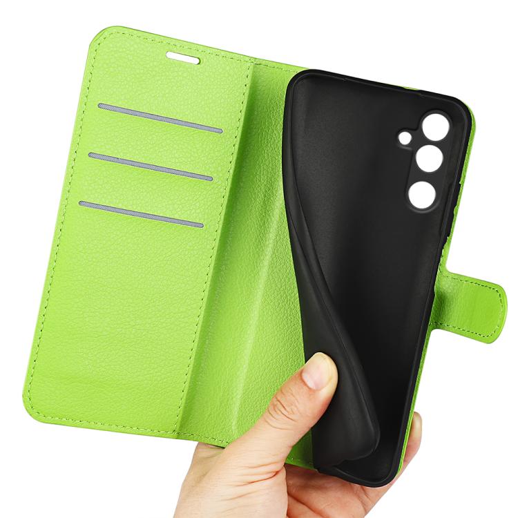 For Samsung Galaxy M16 / F16 Litchi Texture Horizontal Flip Leather Phone Case with Holder