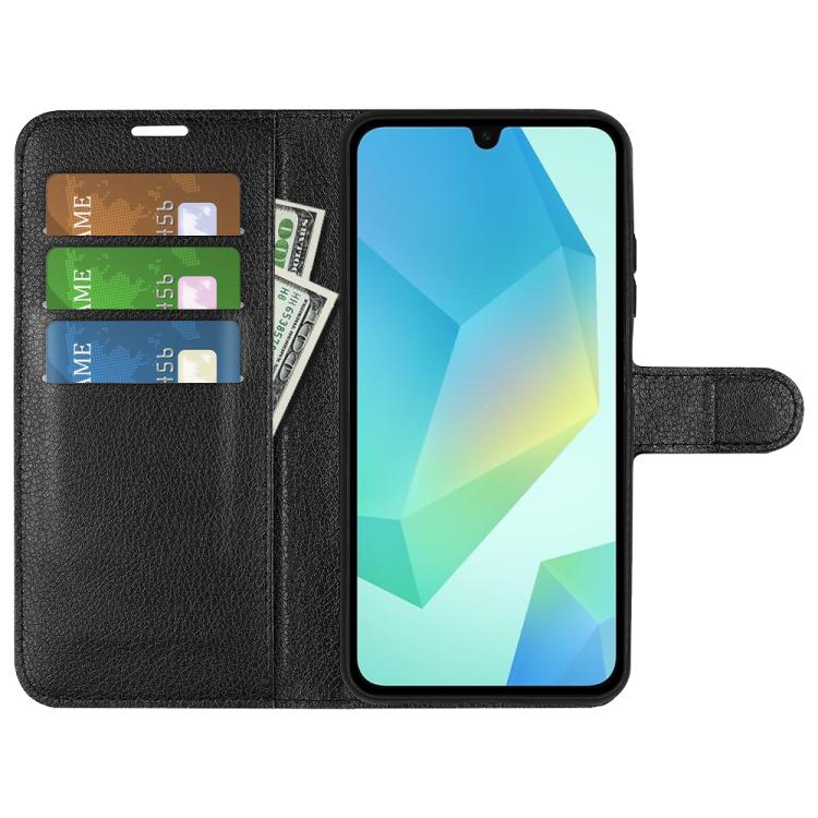 For Samsung Galaxy A17 5G Litchi Texture Horizontal Flip Leather Phone Case with Holder