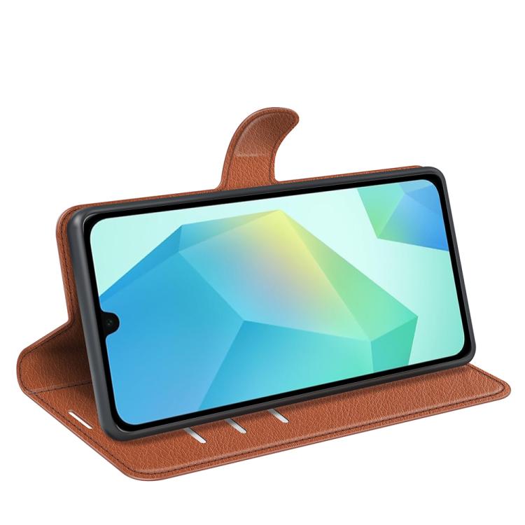 For Samsung Galaxy A17 5G Litchi Texture Horizontal Flip Leather Phone Case with Holder
