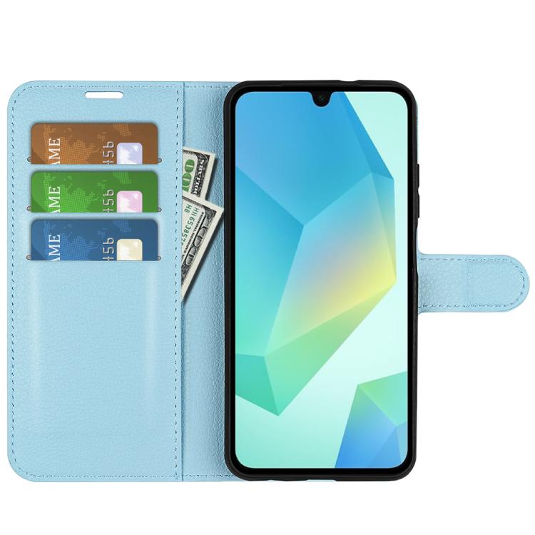 For Samsung Galaxy A17 5G Litchi Texture Horizontal Flip Leather Phone Case with Holder