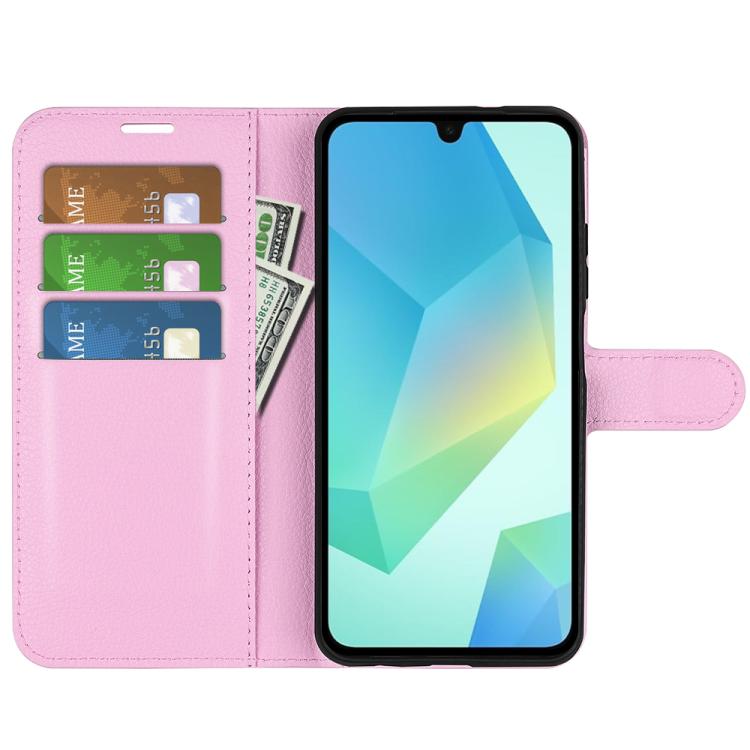 For Samsung Galaxy A17 5G Litchi Texture Horizontal Flip Leather Phone Case with Holder
