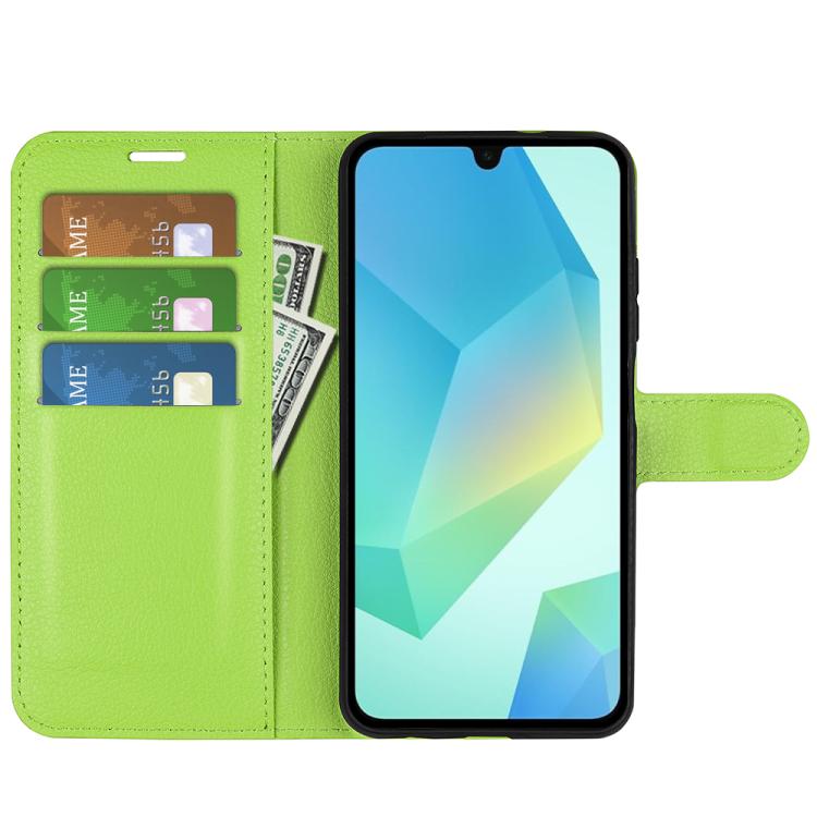 For Samsung Galaxy A17 5G Litchi Texture Horizontal Flip Leather Phone Case with Holder