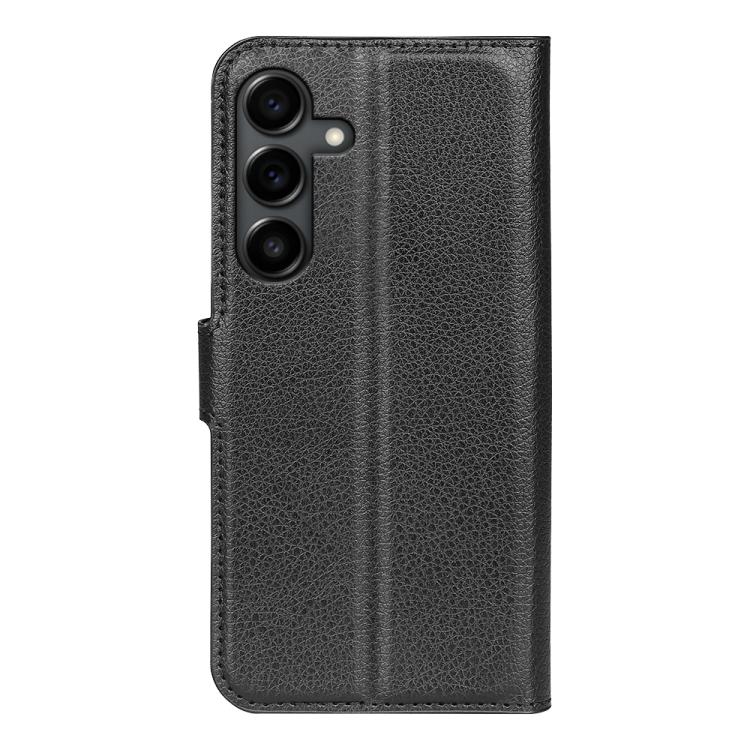 For Samsung Galaxy S25 FE 5G Litchi Texture Horizontal Flip Leather Phone Case with Holder