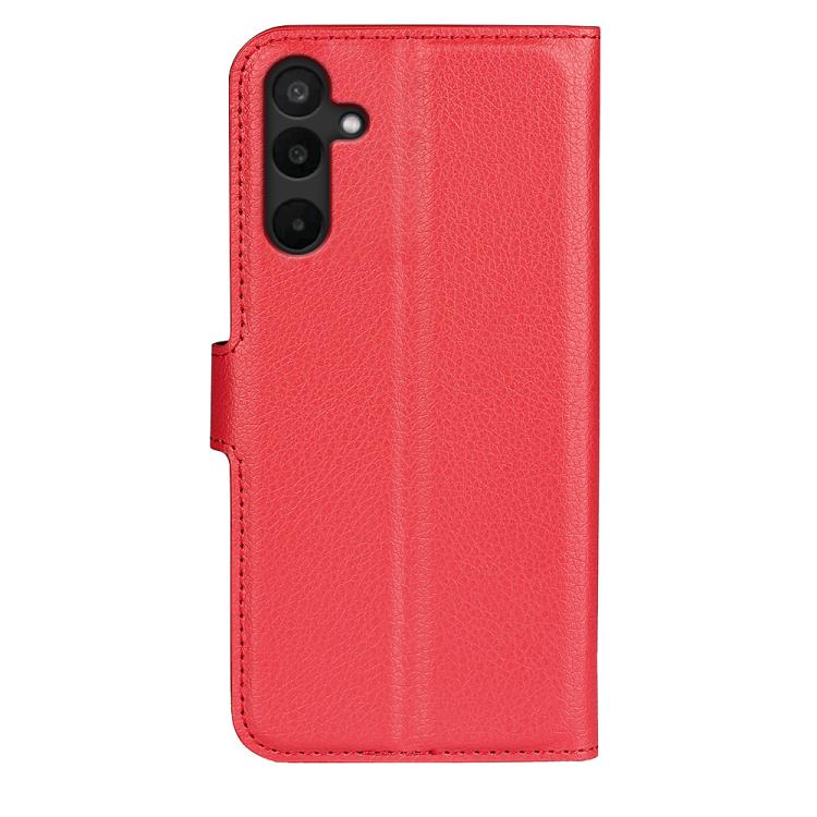 For Samsung Galaxy M16 / F16 Litchi Texture Horizontal Flip Leather Phone Case with Holder