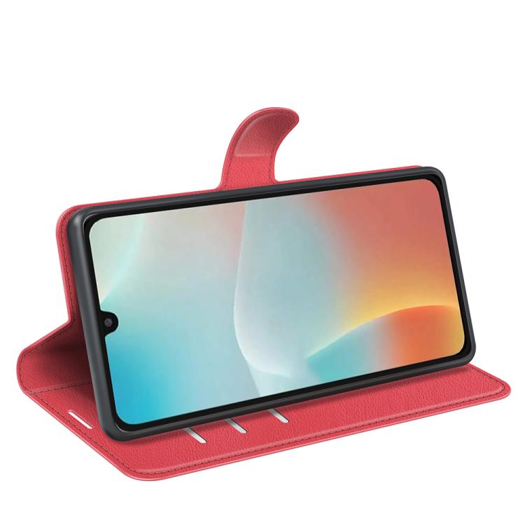 For Samsung Galaxy M16 / F16 Litchi Texture Horizontal Flip Leather Phone Case with Holder