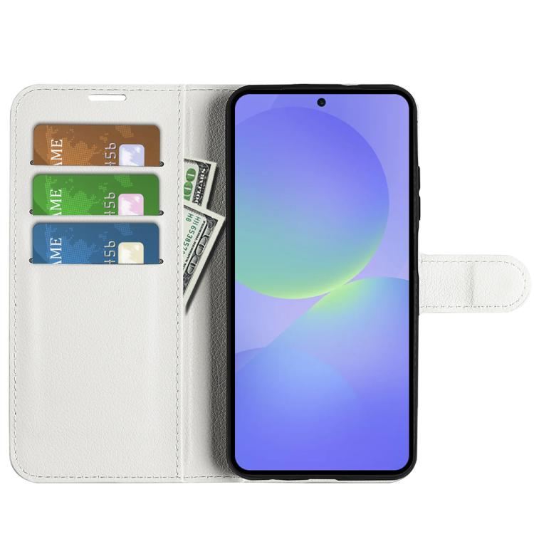 For Samsung Galaxy A37 5G Litchi Texture Horizontal Flip Leather Phone Case with Holder