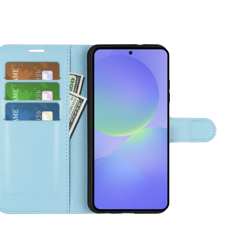 For Samsung Galaxy A37 5G Litchi Texture Horizontal Flip Leather Phone Case with Holder