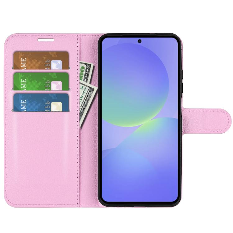 For Samsung Galaxy A37 5G Litchi Texture Horizontal Flip Leather Phone Case with Holder