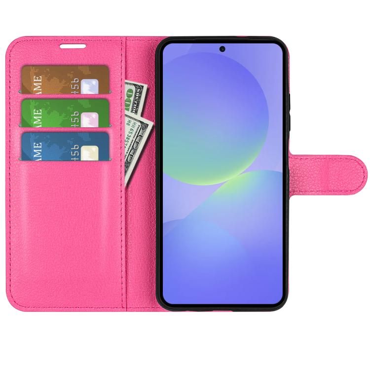 For Samsung Galaxy A37 5G Litchi Texture Horizontal Flip Leather Phone Case with Holder