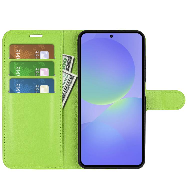For Samsung Galaxy A37 5G Litchi Texture Horizontal Flip Leather Phone Case with Holder