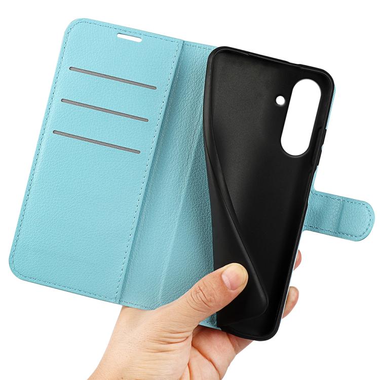 For Samsung Galaxy A57 5G Litchi Texture Horizontal Flip Leather Phone Case with Holder