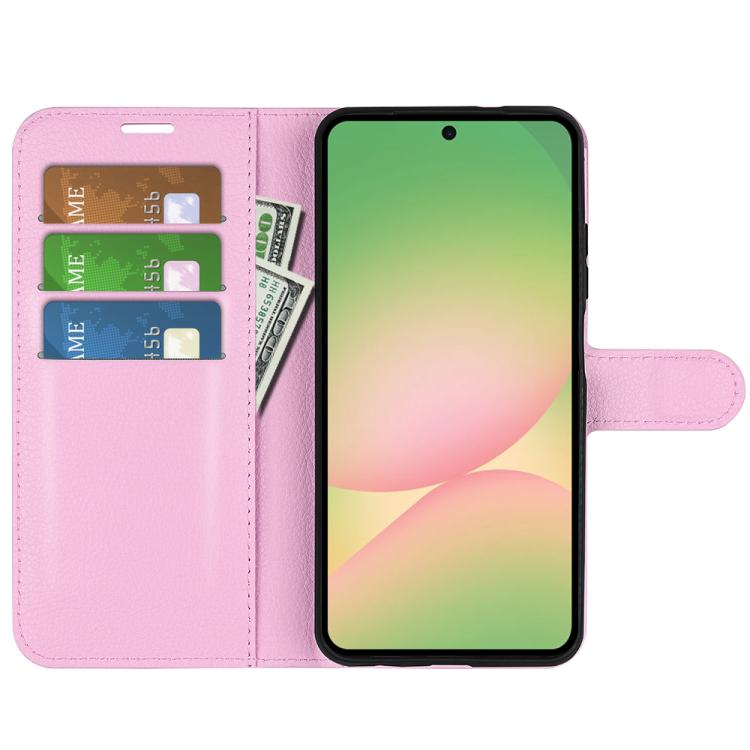 For Samsung Galaxy A57 5G Litchi Texture Horizontal Flip Leather Phone Case with Holder