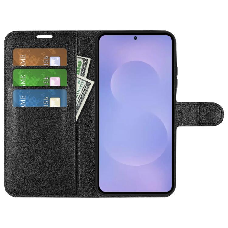 For Samsung Galaxy S26 5G Litchi Texture Horizontal Flip Leather Phone Case with Holder