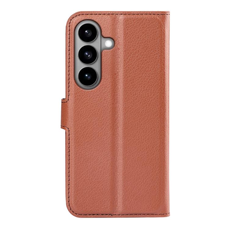 For Samsung Galaxy S26 5G Litchi Texture Horizontal Flip Leather Phone Case with Holder