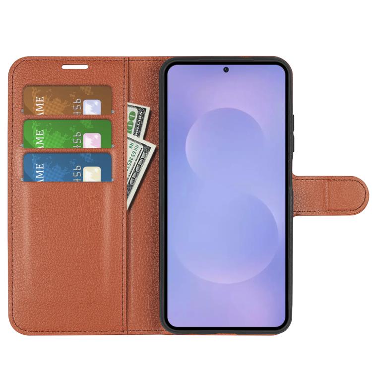 For Samsung Galaxy S26 5G Litchi Texture Horizontal Flip Leather Phone Case with Holder