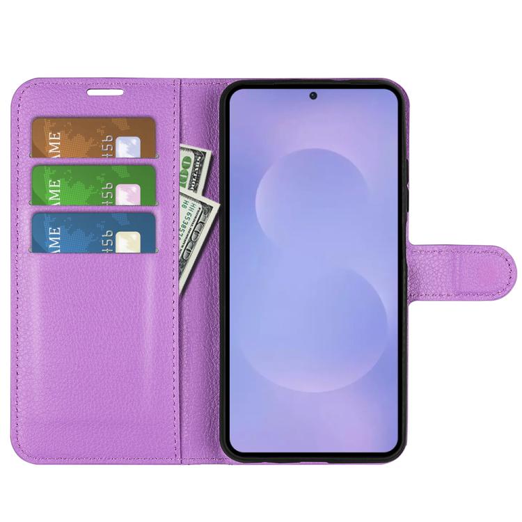 For Samsung Galaxy S26 5G Litchi Texture Horizontal Flip Leather Phone Case with Holder