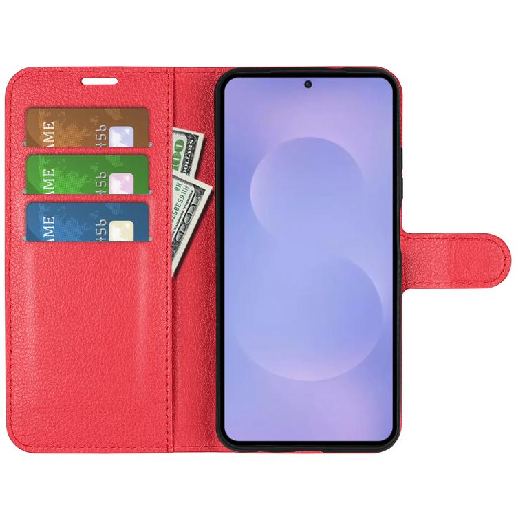 For Samsung Galaxy S26 5G Litchi Texture Horizontal Flip Leather Phone Case with Holder