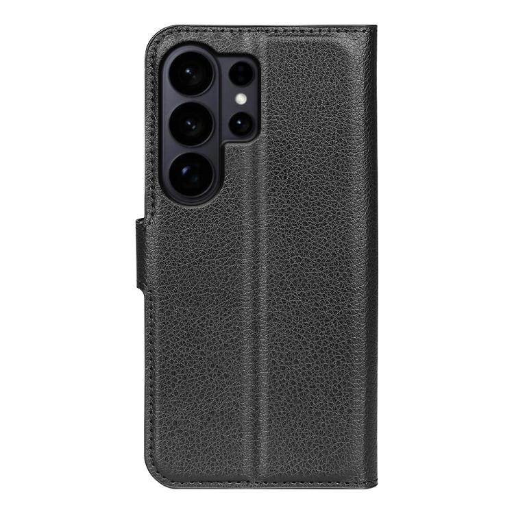 For Samsung Galaxy S26 Ultra 5G Litchi Texture Horizontal Flip Leather Phone Case with Holder