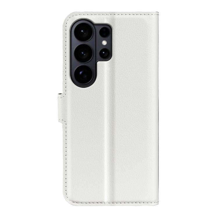 For Samsung Galaxy S26 Ultra 5G Litchi Texture Horizontal Flip Leather Phone Case with Holder