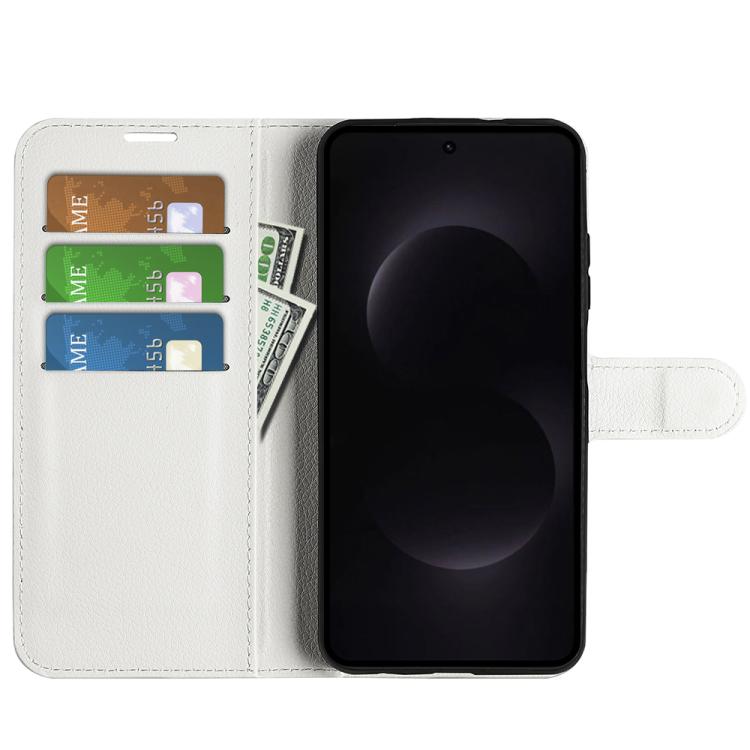 For Samsung Galaxy S26 Ultra 5G Litchi Texture Horizontal Flip Leather Phone Case with Holder