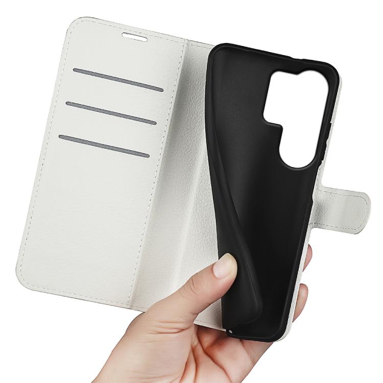For Samsung Galaxy S26 Ultra 5G Litchi Texture Horizontal Flip Leather Phone Case with Holder